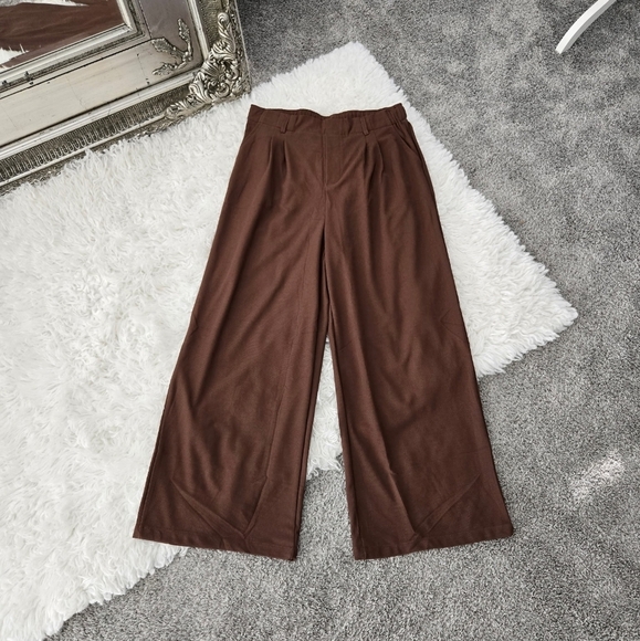 Bloggerlove Womens Casual Work Pants. Waffle Knit. High Waist Dress Pan… - Picture 4 of 12